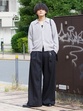 「アイテム（タンクトップ）」を使った、col.さん（メンズ・172cm）の秋コーディネート