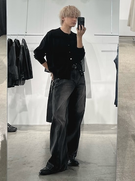 「Llife（ライフ）のLlife LEATHER KEY CHAIN（キーケース/キーアクセサリー）」を使った、col.さん（メンズ・172cm）の秋コーディネート