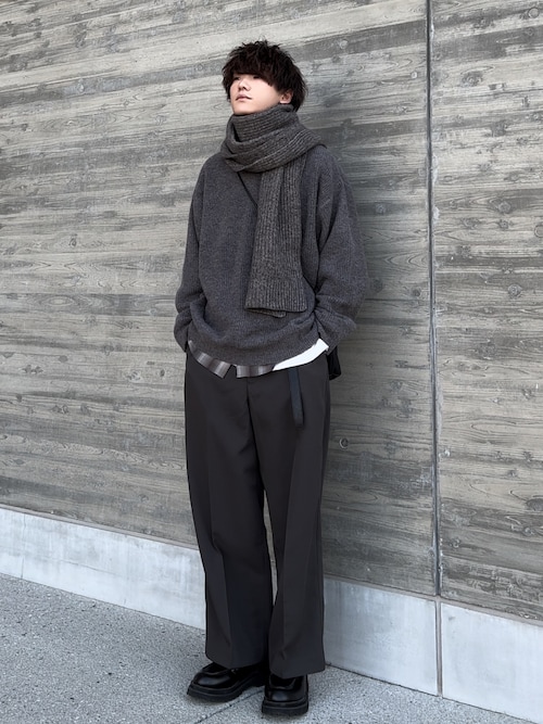 【LIDNM】WOOL MOHAIR MELANGE STOLE LIDNM（リドム）の「WOOL MOHAIR MELANGE STOLE（ストール