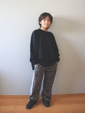 「アイテム（Tシャツ/カットソー）」を使った、keishin&otokaさん（キッズ・132cm）の夏コーディネート