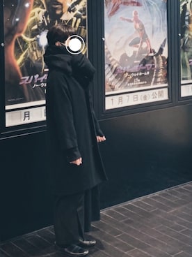 「nitca（ニトカ）のアイテム（その他アウター）」を使った、mugiさん（レディース・150cm）の冬コーディネート
