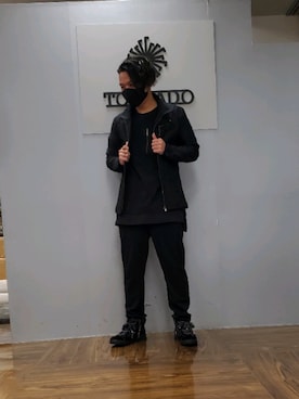 「アイテム（ブルゾン）」を使った、Sugiさん（メンズ・175cm・30代）の冬コーディネート