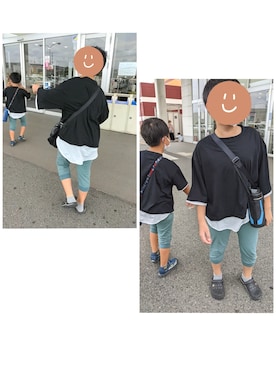 「７分丈パンツ」｜セイゆうさん（キッズ・126cm）の夏コーディネート