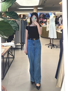 「CELINE（セリーヌ）のアイテム（ファッション雑貨）」を使った、ハッピーさん（レディース・155cm）の春コーディネート