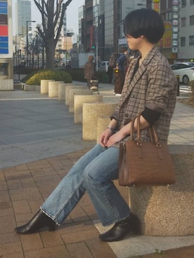 「ツーブロック」｜RRRさん（レディース・157cm）の夏コーディネート