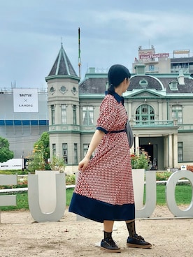 「Honeys（ハニーズ）のアイテム」を使った、超骨ストのRicoさん（レディース・157cm）の秋コーディネート