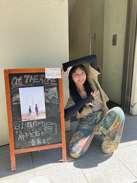 「アイテム（アームカバー）」を使った、超骨ストのRicoさん（レディース・157cm）の夏コーディネート