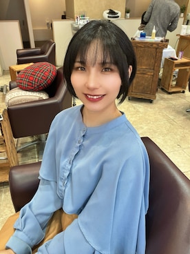 「RETRO GIRL（レトロガール）のアイテム（トップス）」を使った、超骨ストのRicoさん（レディース・157cm）の春コーディネート