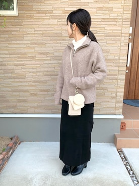 「SpRay（スプレイ）のアイテム（ブーツ）」を使った、naaさん（レディース・146cm）の冬コーディネート