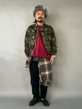 「Paraboot（パラブーツ）のアイテム」を使った、oillnomuraさん（メンズ・175cm）の冬コーディネート