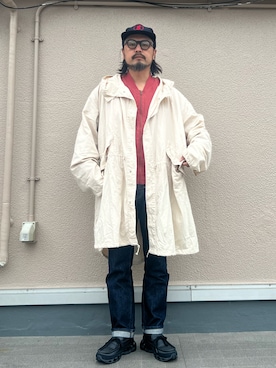 「MIZUNO（ミズノ　）のMizuno Wave Prophecy Moc SL （スニーカー、ブラック系）」を使った、oillnomuraさん（メンズ・175cm）の春コーディネート