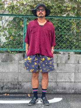 「アイテム（その他）」を使った、oillnomuraさん（メンズ・175cm）の夏コーディネート