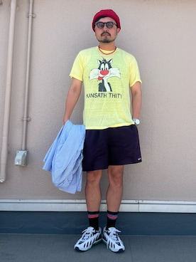 「アイテム（その他）」を使った、oillnomuraさん（メンズ・175cm）の夏コーディネート