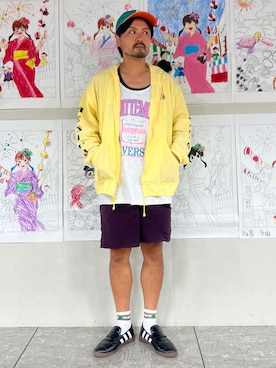「adidas（アディダス）のHANDBALL SPEZIAL LOAFER / ハンドボール スペツィアル ローファー スニーカー / アディダスオリジナルス adidas Originals（スニーカー、ブラック系）」を使った、oillnomuraさん（メンズ・175cm）の秋コーディネート