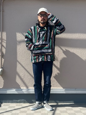 「VANS（バンズ）のアイテム」を使った、oillnomuraさん（メンズ・175cm）の春コーディネート