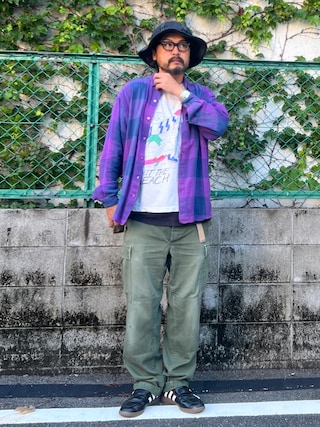 「adidas（アディダス）のHANDBALL SPEZIAL LOAFER / ハンドボール スペツィアル ローファー スニーカー / アディダスオリジナルス adidas Originals（スニーカー）」を使った、oillnomuraさん（メンズ・175cm）の秋コーディネート
