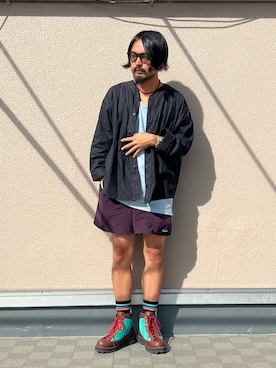 「アイテム（ブーツ）」を使った、oillnomuraさん（メンズ・175cm）の秋コーディネート
