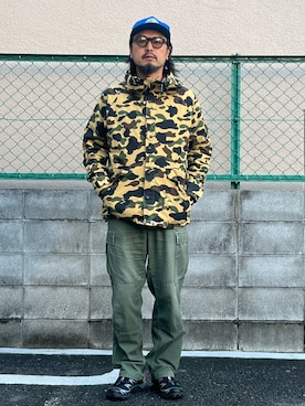 「SALOMON（サロモン）のSALOMON/サロモン/XT-6 GTX L47450600/ BLACK/BLACK/FTW SILVER（スニーカー、ブラック系）」を使った、oillnomuraさん（メンズ・175cm）の春コーディネート