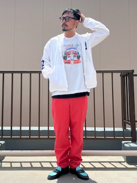「The Kenford Fineshoes（ケンフォードファインシューズ）のケンフォード ファインシューズ メンズ K001 コインローファー（ローファー、ブラック系）」を使った、oillnomuraさん（メンズ・175cm）の春コーディネート