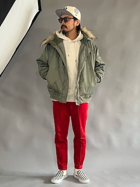 「アイテム（その他）」を使った、oillnomuraさん（メンズ・175cm）の冬コーディネート