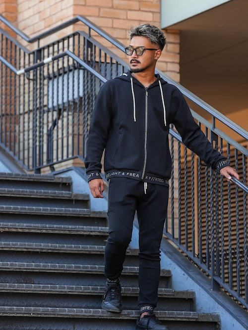 人気 アダムスジャグラー RTEG セットアップ ブラック スウェット RTEG