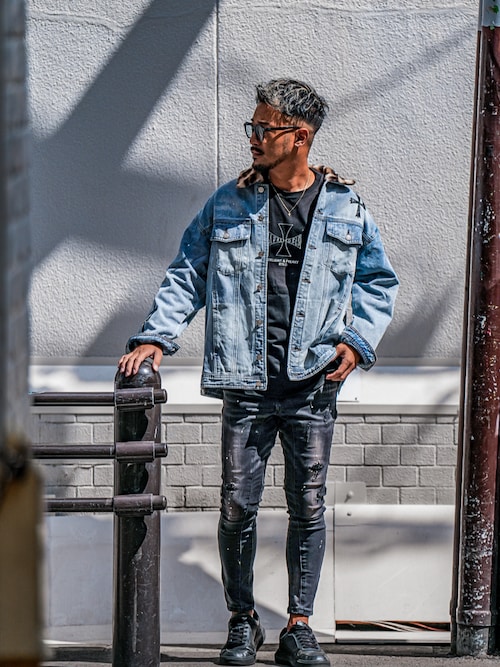 W/Rレオパードデニムジャケット（デニムジャケット）｜adamsJUGGLER