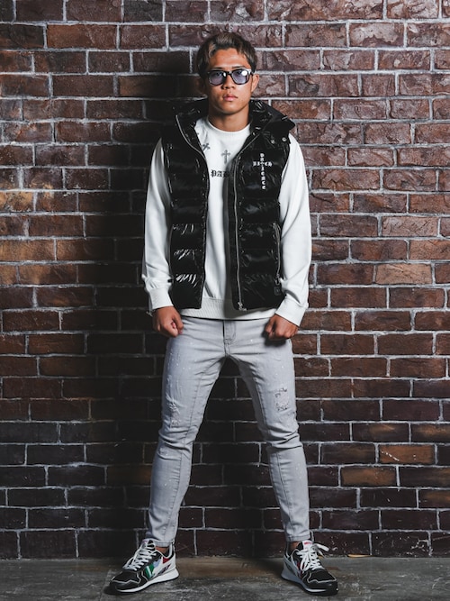 Truly Scrumptious様用　デニム＆よしタンク白＆シャンプレー パールブランクリーム｜Cheryl