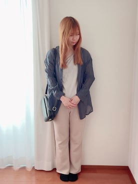 「Honeys（ハニーズ）のアイテム（ショルダーバッグ）」を使った、きみみchan♡さん（レディース・152cm）の春コーディネート
