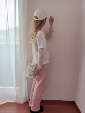 「☆のアイテム（バッグ、その他）」を使った、きみみchan♡さん（レディース・152cm）の夏コーディネート