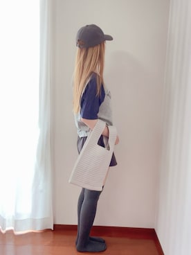 「ハイソックス」｜きみみchan♡さん（レディース・152cm）の夏コーディネート