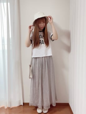 「GRL（グレイル）のアイテム（ハット）」を使った、きみみchan♡さん（レディース・152cm）の秋コーディネート