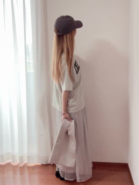 「GRL（グレイル）のアイテム（Tシャツ/カットソー）」を使った、きみみchan♡さん（レディース・152cm）の秋コーディネート