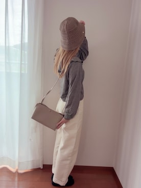 「3coins（3coins）のハット（ハット、その他）」を使った、きみみchan♡さん（レディース・152cm）の秋コーディネート
