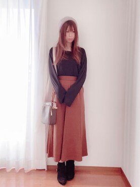 「ベレー帽女子」｜きみみchan♡さん（レディース・152cm）の夏コーディネート