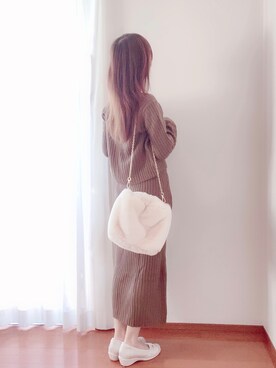 「ママファッション」｜「アイテム（セットアップ）」を使った、きみみchan♡さん（レディース・152cm）の春コーディネート
