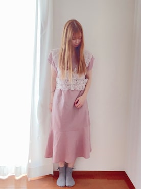 「マーメイド」｜「アイテム（ワンピース/ドレス）」を使った、きみみchan♡さん（レディース・152cm）の夏コーディネート