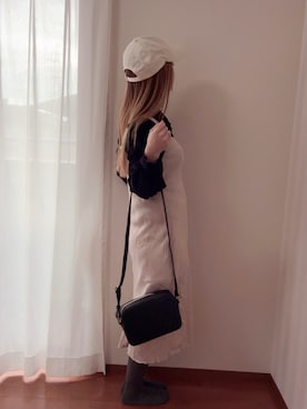 「3coins（3coins）のキャップ（キャップ、その他）」を使った、きみみchan♡さん（レディース・152cm）の夏コーディネート