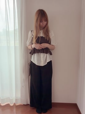 「しまむら（シマムラ）のナロースカート（スカート、その他）」を使った、きみみchan♡さん（レディース・152cm）の秋コーディネート
