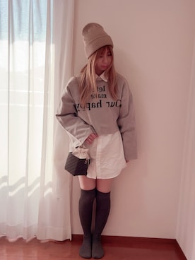 「3coins（3coins）のアイテム」を使った、きみみchan♡さん（レディース・152cm）の春コーディネート