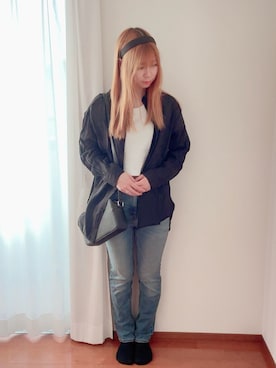 「Honeys（ハニーズ）のアイテム（ショルダーバッグ）」を使った、きみみchan♡さん（レディース・152cm）の春コーディネート