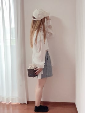 「アイテム（バッグ、その他）」を使った、きみみchan♡さん（レディース・152cm）の夏コーディネート