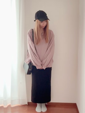 「reca（レカ）のアイテム（スカート）」を使った、きみみchan♡さん（レディース・152cm）の冬コーディネート