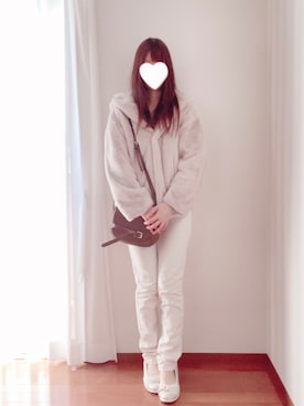「白スキニー」｜きみみchan♡さん（レディース・152cm）の春コーディネート