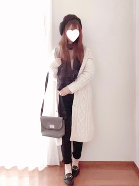 「ベレー帽女子」｜きみみchan♡さん（レディース・152cm）の春コーディネート