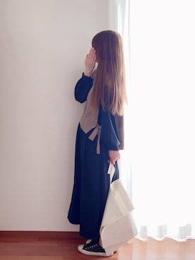 「COACH（コーチ）のアイテム（スニーカー）」を使った、きみみchan♡さん（レディース・152cm）の秋コーディネート