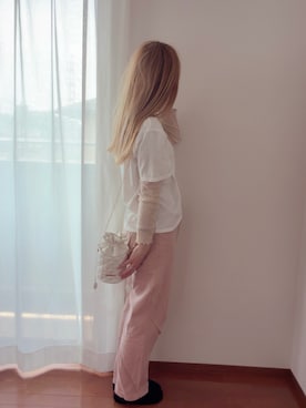 「☆のアイテム（バッグ、その他）」を使った、きみみchan♡さん（レディース・152cm）の夏コーディネート