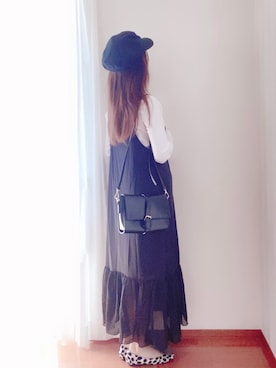 「LOWRYS FARM（ローリーズファーム）のアイテム（キャスケット）」を使った、きみみchan♡さん（レディース・152cm）の冬コーディネート