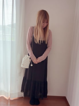 「☆のアイテム（バッグ、その他）」を使った、きみみchan♡さん（レディース・152cm）の秋コーディネート