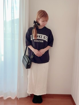 「Honeys（ハニーズ）のアイテム（ショルダーバッグ）」を使った、きみみchan♡さん（レディース・152cm）の春コーディネート