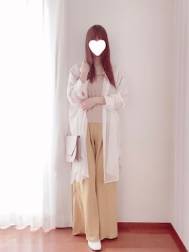 「ジーユーコーデ」｜「アイテム（オールインワン・サロペット）」を使った、きみみchan♡さん（レディース・152cm）の春コーディネート